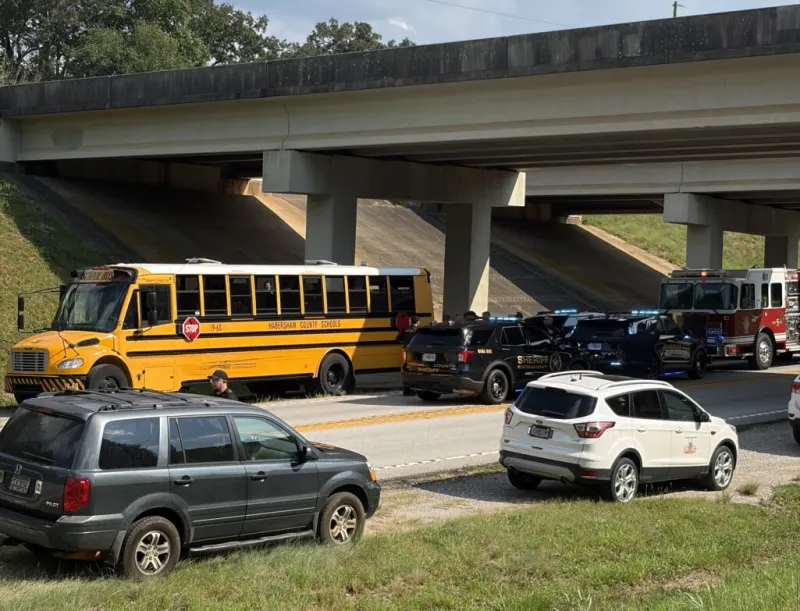 TRAFFIC ALERT: Pickup, school bus wreck on GA 197 South