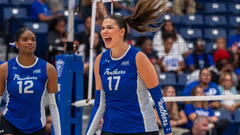 Panthers Rally Past Kennesaw State in Five Sets