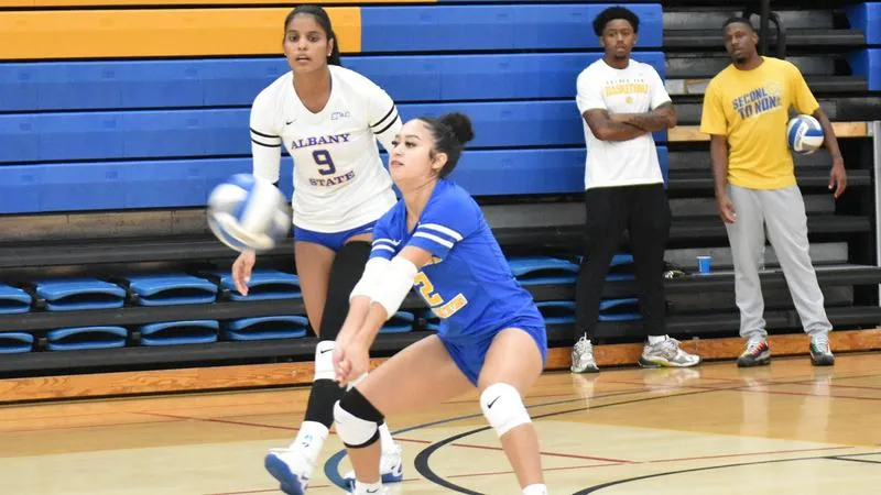 Golden Rams Sweep Virginia Union in first day of Black Excellence Volleyball Classic