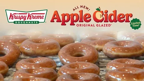 Krispy Kreme: Get a dozen Apple Cider doughnuts for just $5 when you purchase any other dozen