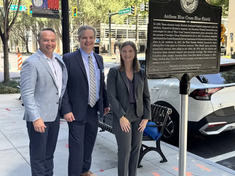 Anthem Blue Cross and Blue Shield of Georgia Honored Through Georgia Business History Initiative with New Historical Marker in Atlanta