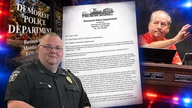 Former Demorest sergeant alleges 'witch hunt' by city leaders