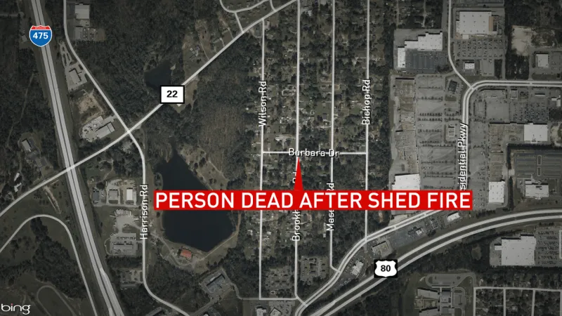 Person found dead after overnight shed fire in Macon, investigation ongoing
