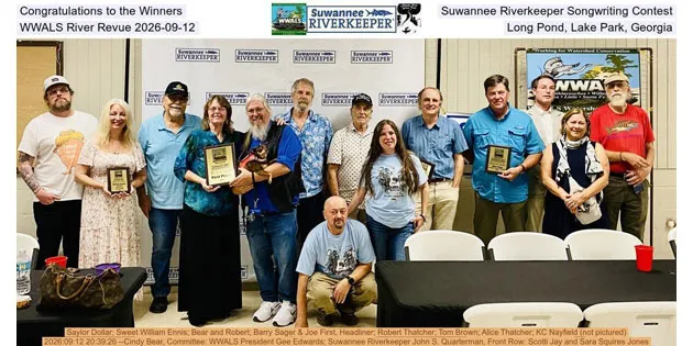 Winners Announced In Suwannee Riverkeeper Songwriting Contest