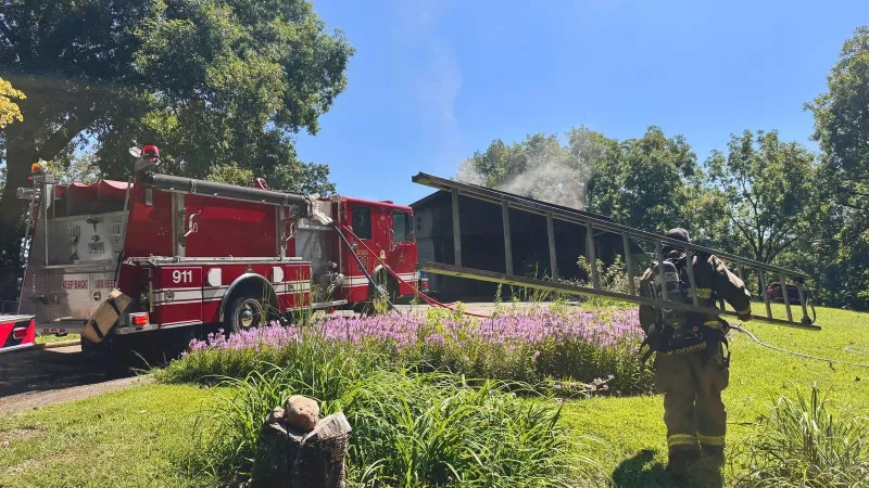 Fire damages home near Helen, displaces one resident