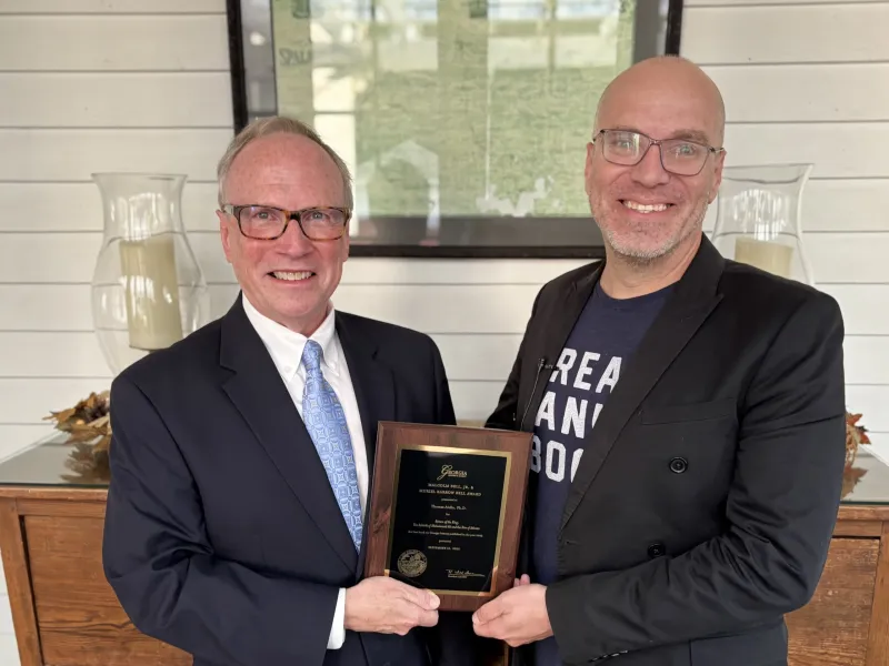 Georgia Historical Society Honors Dr. Thomas Aiello with 2026 Bell Award for the Best Book on Georgia History