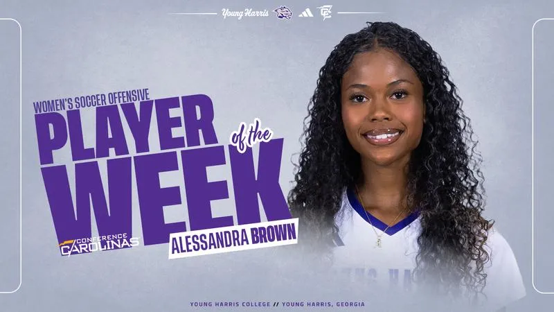 Brown earns Conference Carolinas Offensive Player of the Week