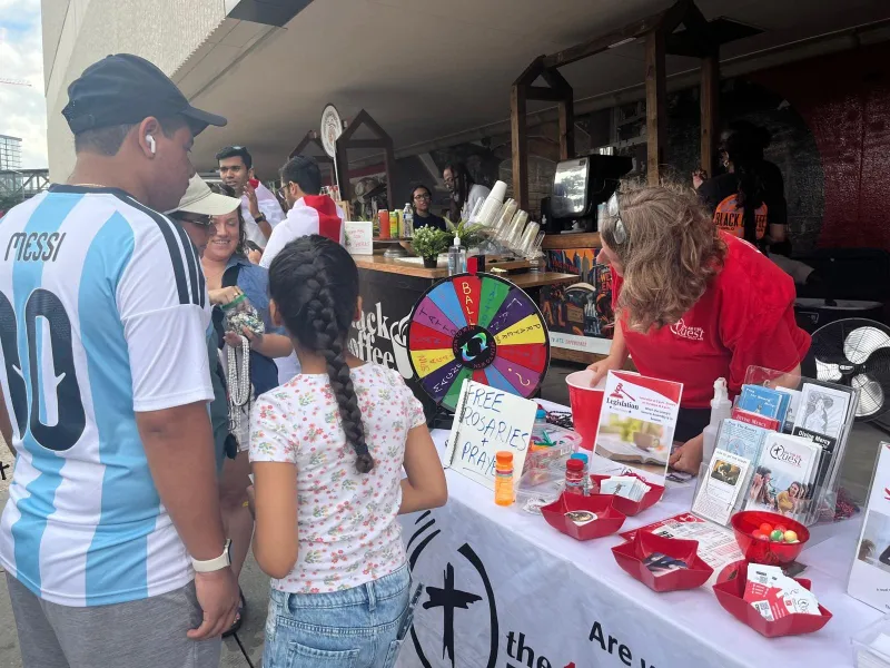 World Cup visitors share prayer intentions with The Quest