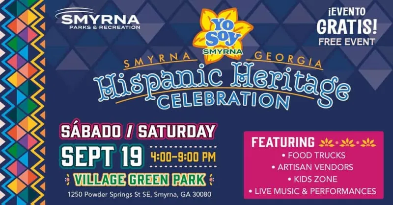 Smyrna's FREE Hispanic Heritage Celebration is this Saturday, featuring a festival, Lucha Libre, & concert by C.O.T. Band