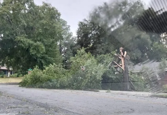 Damage from a hellacious afternoon storm