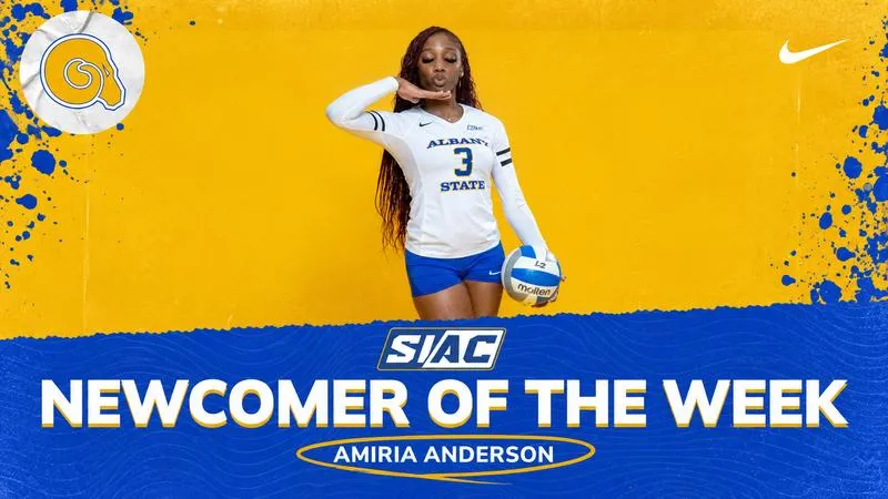 Anderson Named SIAC Volleyball Newcomer of the Week