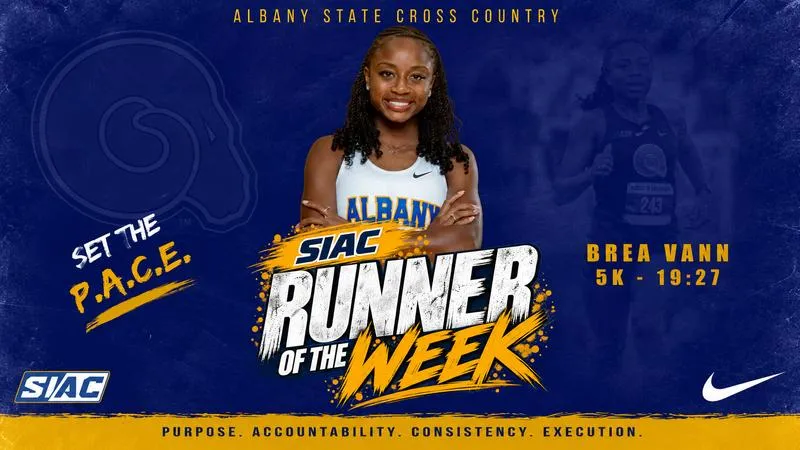 Vann Earns Second Consecutive SIAC Women's Runner of the Week Honor