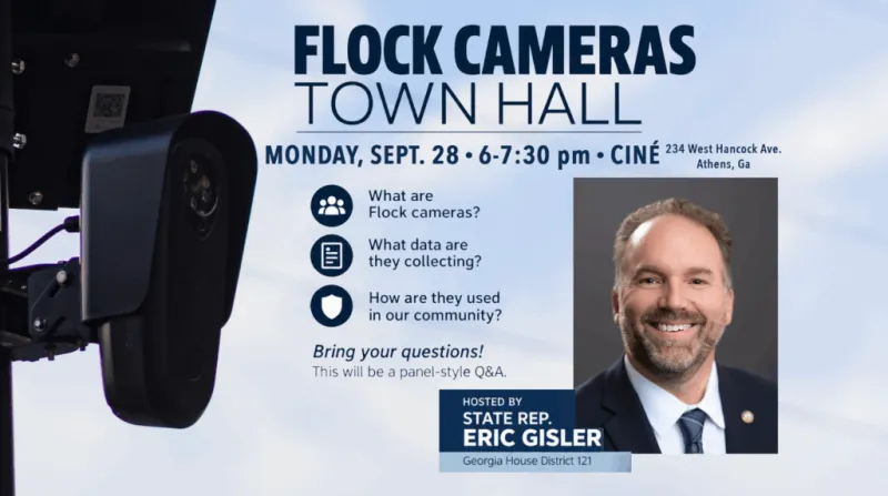Gisler to host Athens town hall on Flock cameras