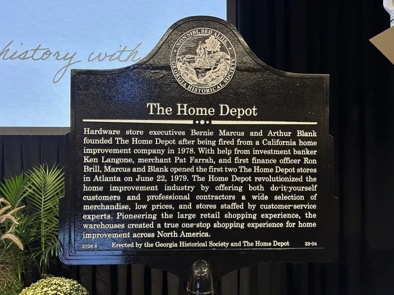 The Home Depot Receives Georgia Business History Initiative Honor with New Historical Marker in Atlanta