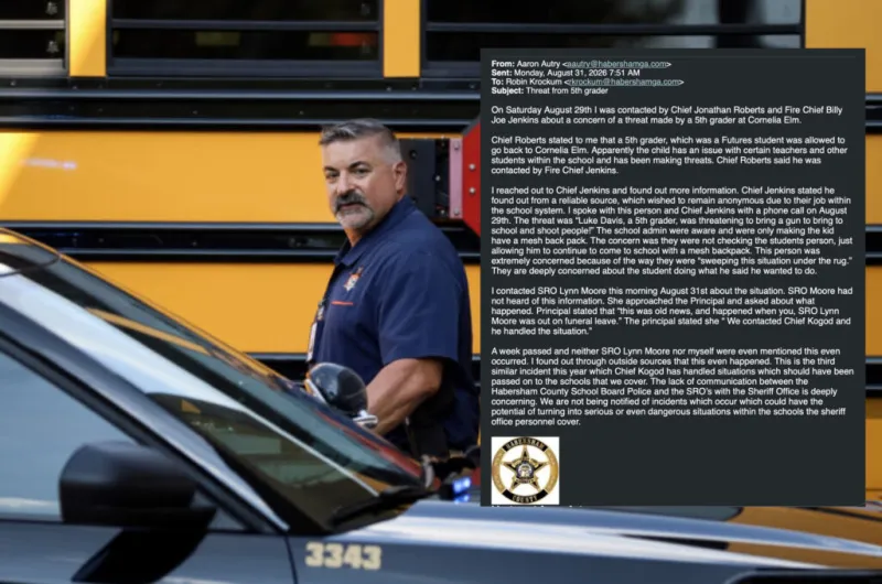 Sheriff's emails reveal school threats Habersham SROs say they were never told about