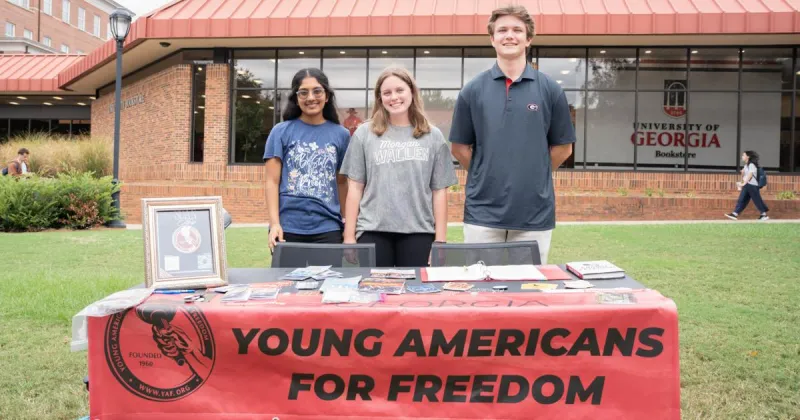 'Change my mind': UGA Young Americans for Freedom debates school choice