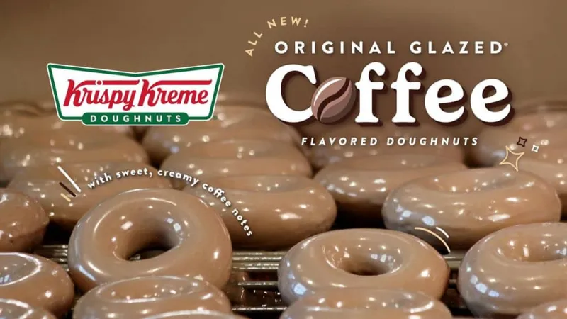 Krispy Kreme: FREE coffee with purchase, plus a new coffee-flavored doughnut, for National Coffee Day