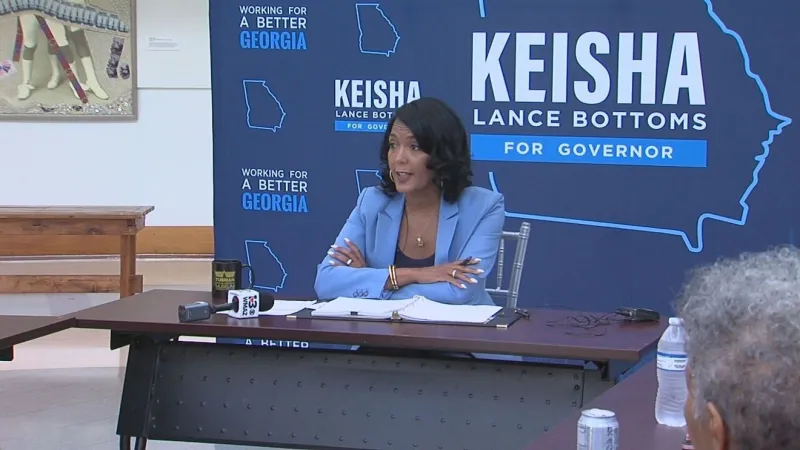 Democratic nominee Keisha Lance Bottoms pitches tax cuts and Medicaid expansion in Macon