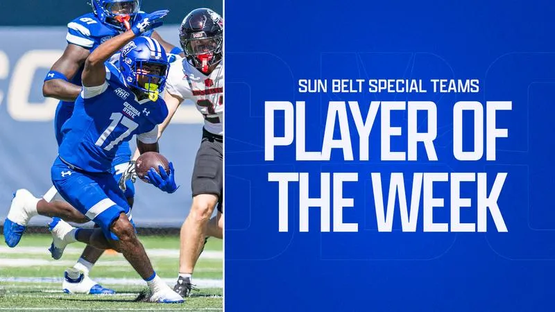 Stone Earns SBC Special Teams Player of the Week Honors