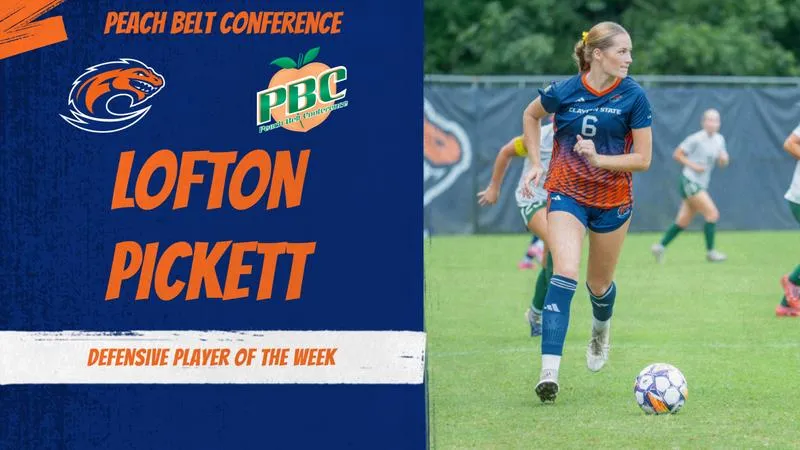 Lofton Pickett Earns Peach Belt Conference Defender of the Week