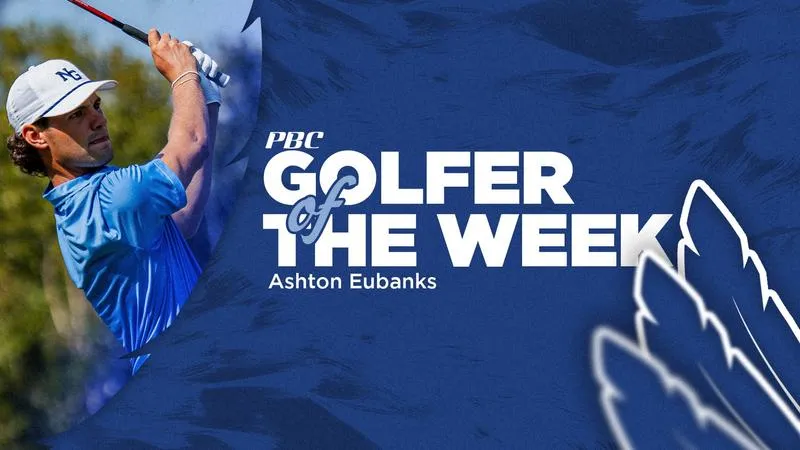 Eubanks Named PBC Men's Golfer of the Week