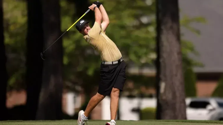 Men's golf moves back into NCAA top 10