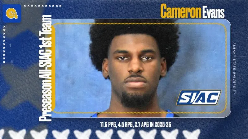 Evans Voted Preseason All-SIAC First Team, Rams Picked 7th