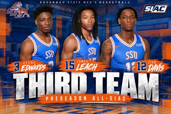 Savannah State Picked To Finish Seventh, Three Players Selected Third Team Preseason All-Conference