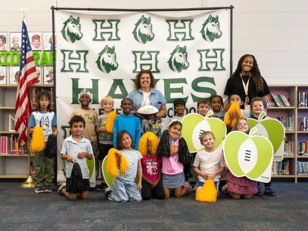 KSU Athletics Recognizes Hayes Elementary Teacher Megan Eubanks Through Extra Yard for Teachers