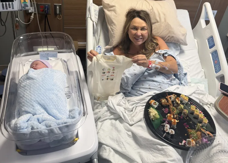 Nakato Japanese Restaurant is delivering sushi right to the hospital rooms of new moms