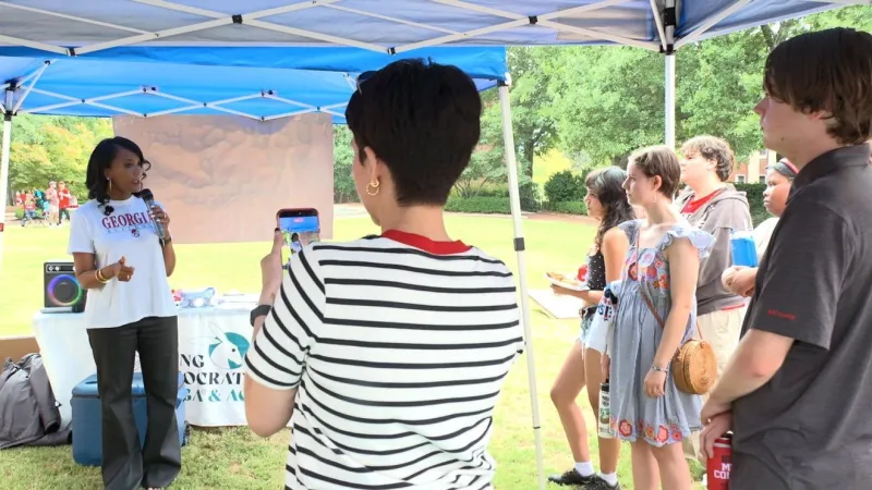 Bottoms hears UGA students' worries on AI jobs, mental health and living costs