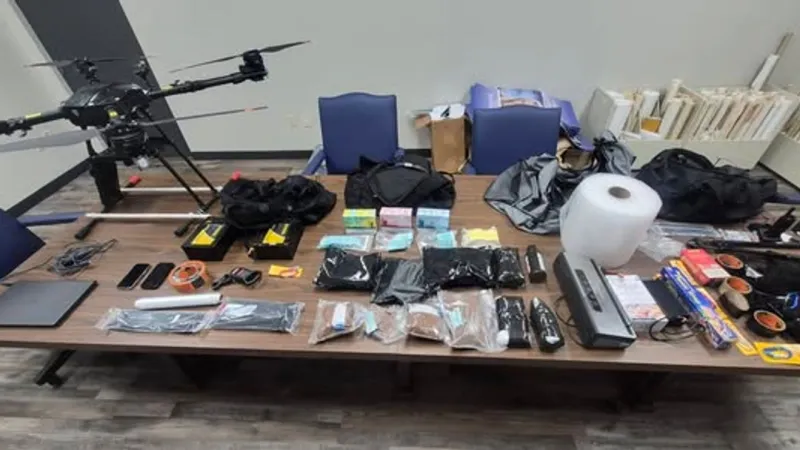 Suspect arrested after drone, contraband seized near Johnson State Prison
