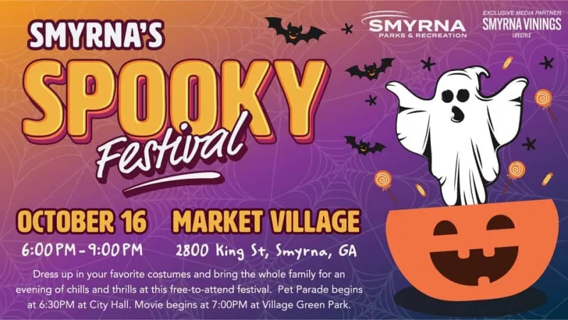 Smyrna Spooky Festival: Family fun, outdoor movie, trick-or-treating, pet parade on Oct. 16th
