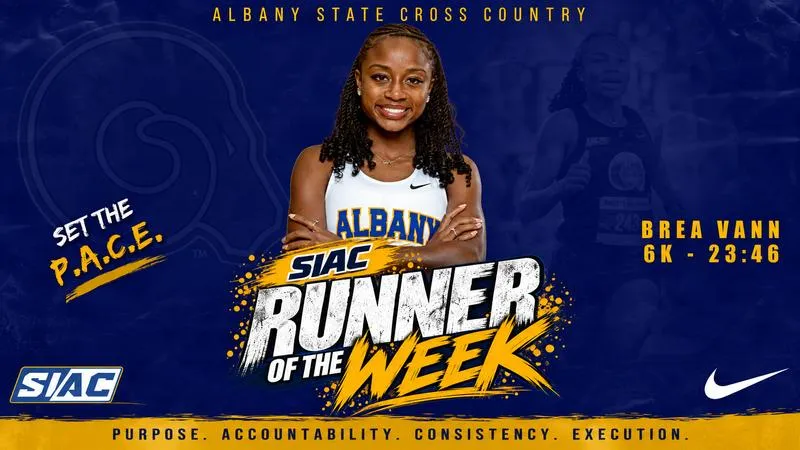Brea Vann Earns Third SIAC Runner of the Week Honor