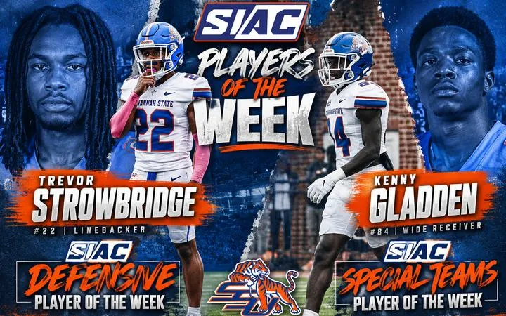 Strowbridge, Gladden Earn SIAC Weekly Football Honors