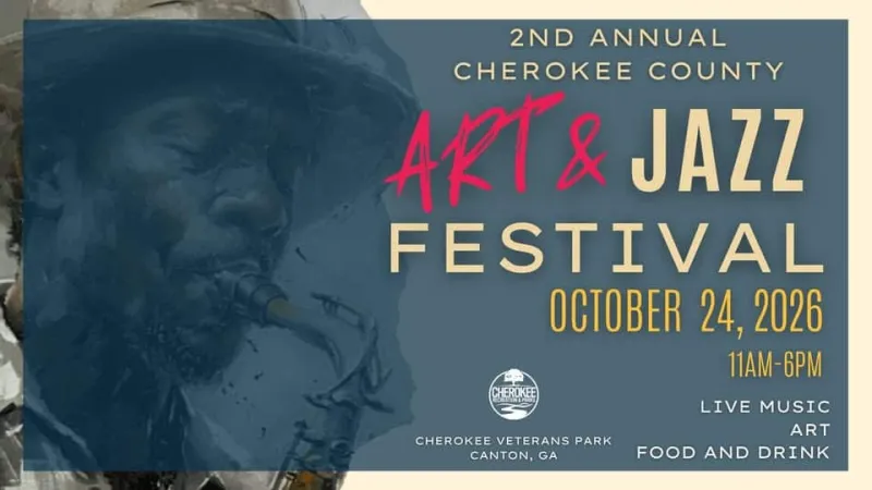 Cherokee County Art & Jazz Festival on October 24th