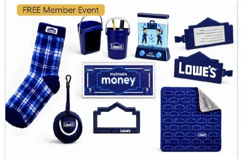 Lowe's gives away lots of free gifts for two days - including MyLowe's Money!
