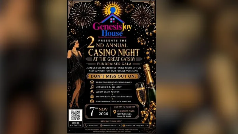 Casino Night set Nov. 7 in Perry to aid homeless female veterans and families