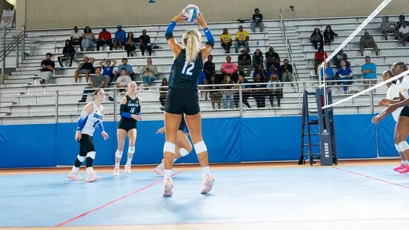 Volleyball Downs Erskine in Four Sets on the Road