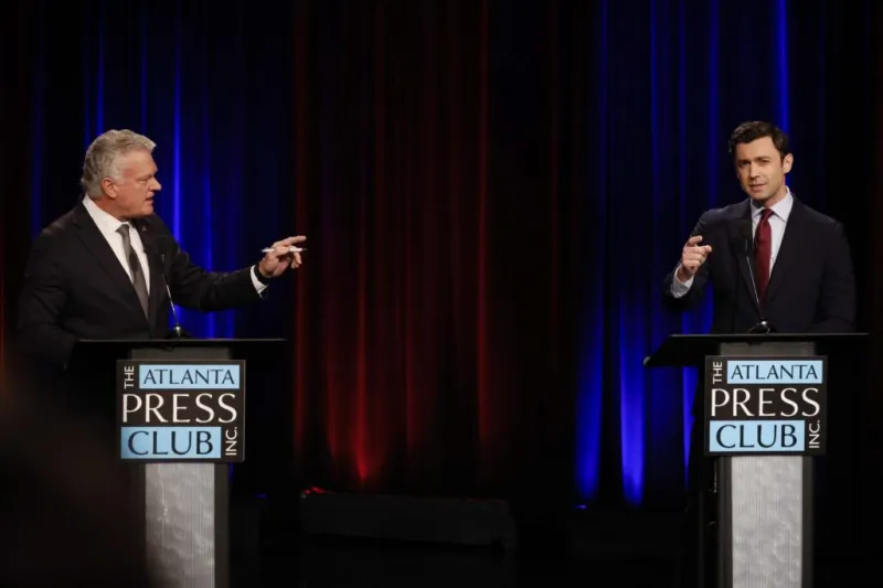Collins, Ossoff clash in a second heated debate as early voting begins in Georgia
