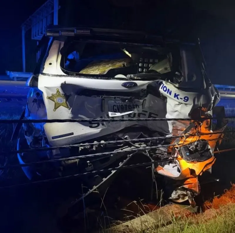 Highway crash injures Muscogee County Sheriff's deputy and K9