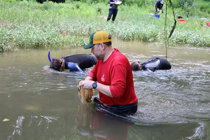 Restoring mussels in North Georgia's Conasauga River