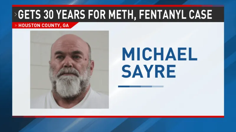 Warner Robins man gets 30-year sentence after guilty plea in meth, fentanyl case