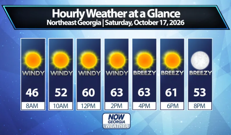 Northeast Georgia Daily Forecast