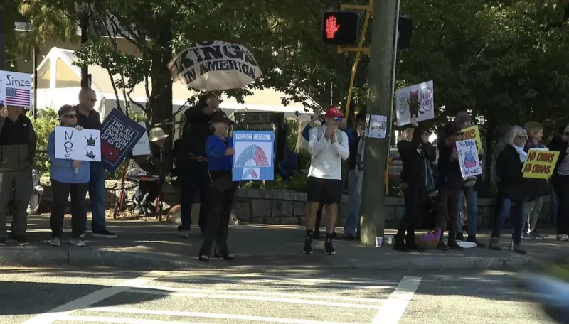 'Strength in numbers:' No Kings rallies urge voters to get to polls early
