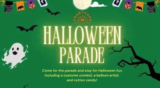 Bring your kids to walk in the Grant Park Halloween Parade this Sunday, Oct. 25th