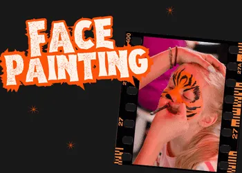 FREE face painting for kids on Halloween at the East Cobb Library