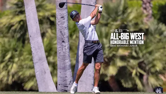 Rainbow Warrior golfer Watanabe earns All-Big West Honorable Mention