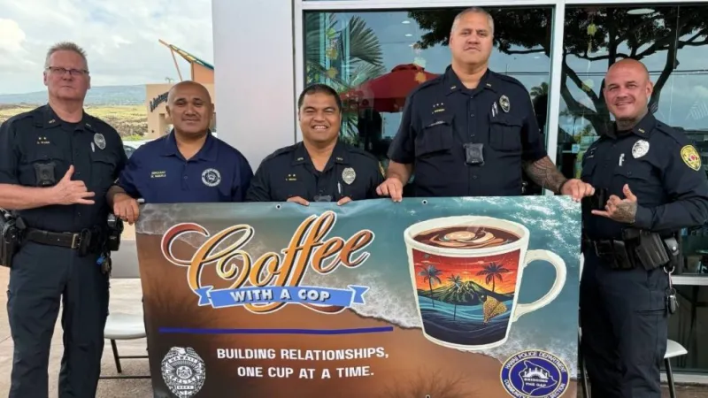 Public invited to Coffee With a Cop events in West Hawai'i