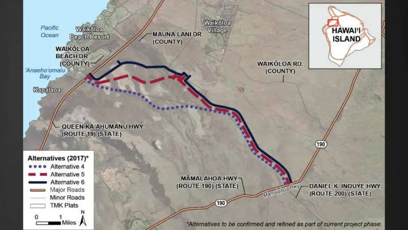 State to hold open house for Daniel K. Inouye Highway extension project in Waikloa